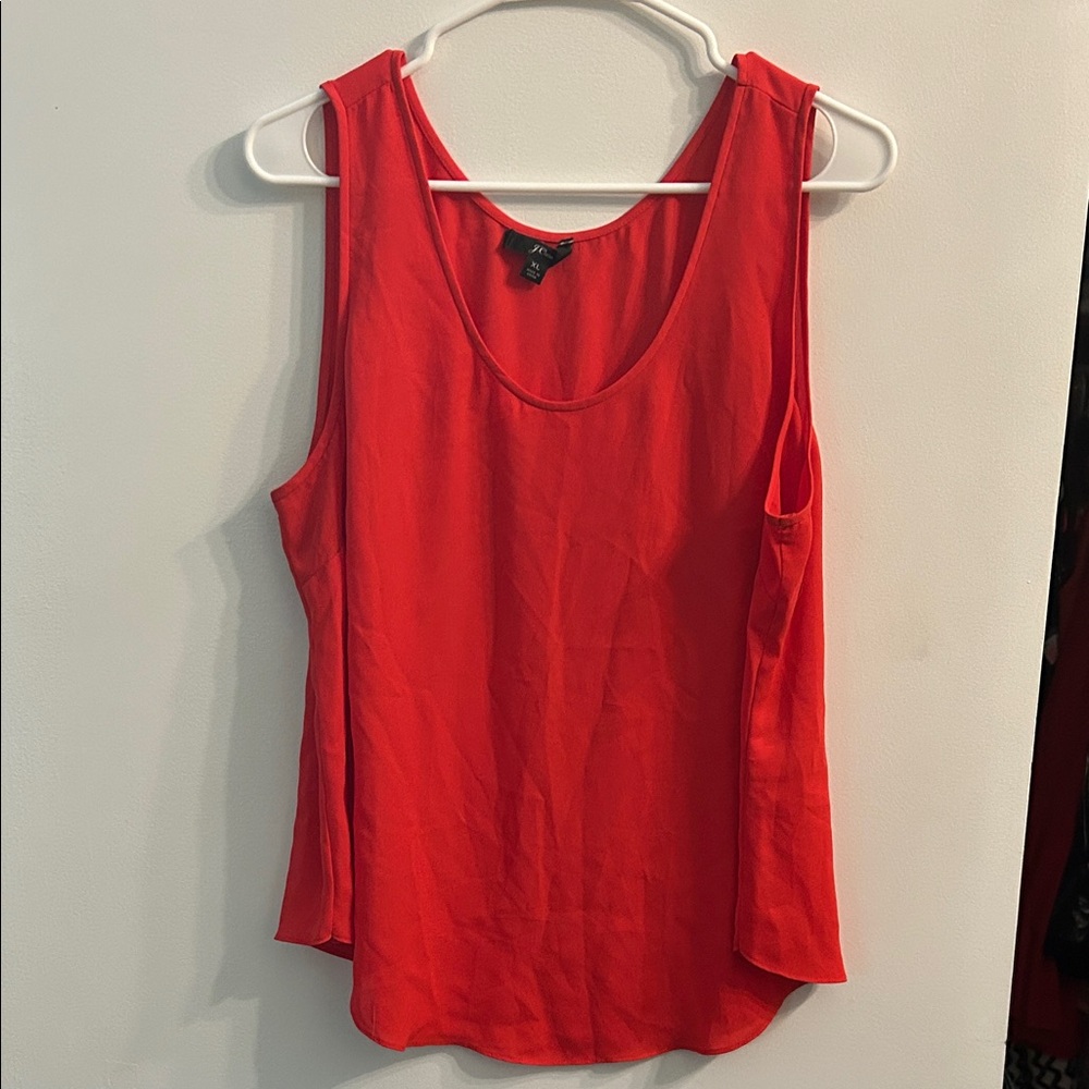 Orange/Red Sleeveless Top